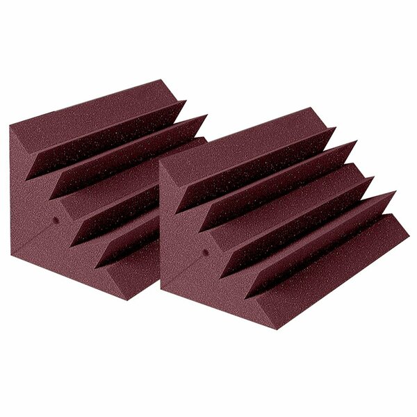 Auralex Acoustics LENRD Bass Trap Burgundy, 4PK LENRD Bass Trap Burgundy